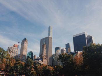 Low angle view of buildings against sky