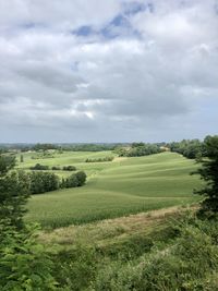 Scenic view of landscape against sky