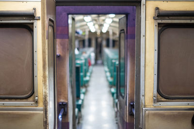 Interior of train