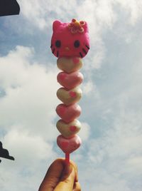 Multi colored toy against sky