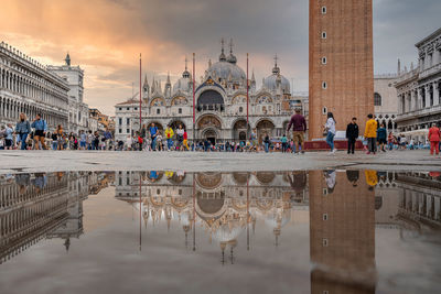 View of the st. marco square in venice, italy.