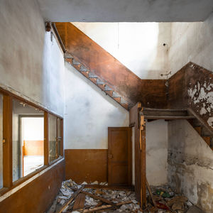 Interior of abandoned building