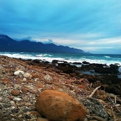 Scenic view of sea against sky