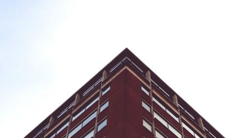 Low angle view of building against clear sky