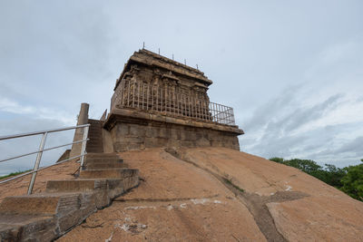 Low angle view of historical building against sky