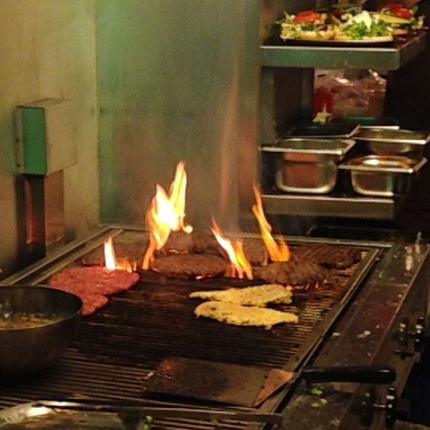 flame, burning, heat - temperature, indoors, fire - natural phenomenon, food and drink, candle, food, glowing, fire, barbecue grill, preparation, freshness, heat, wood - material, close-up, cooking, illuminated, meat, preparing food