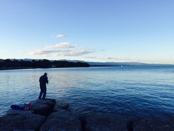 Scenic view of sea against sky