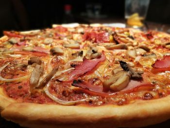 Close-up of pizza