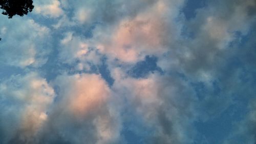 Low angle view of clouds in sky