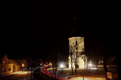 City street at night