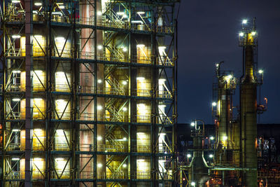 Night view of eneos negishi refinery