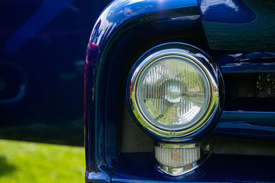 Close-up of vintage car