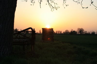 Scenic view of sunset