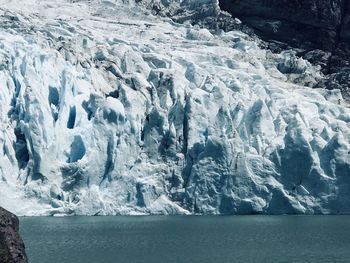 Scenic view of frozen sea