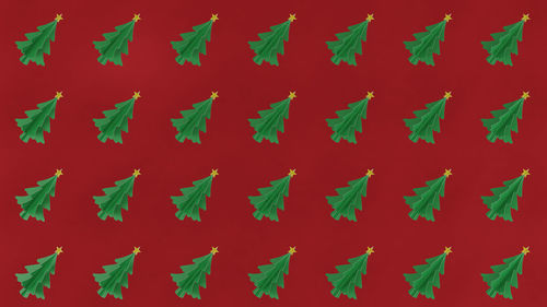 Full frame shot of red leaves