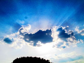 Low angle view of cloudy sky