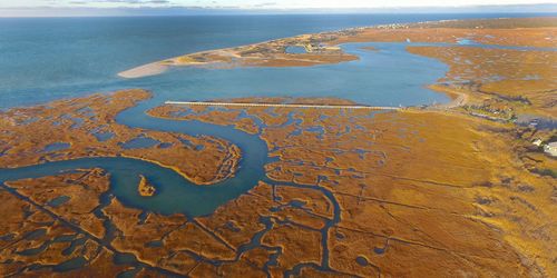 Aerial view of sea