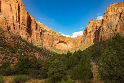 Rock formations against sky