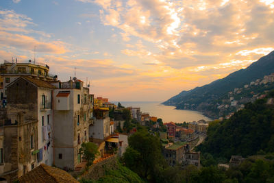 Overview of the amalfi coast