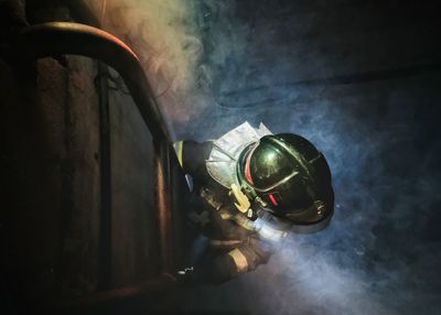 Close-up of machine part