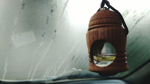 Close-up of water in container