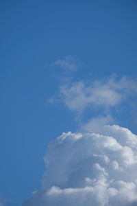 Low angle view of clouds in sky