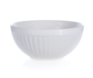 Close-up of white bowl on table