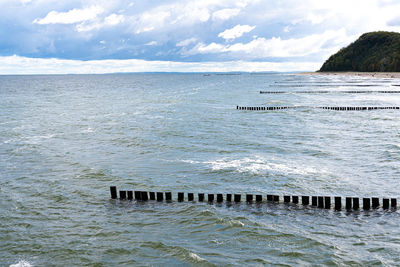 Scenic view of sea against sky