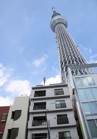 Low angle view of building against sky