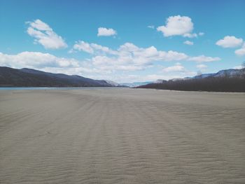 Scenic view of desert against sky