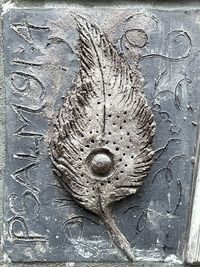 Full frame shot of old door
