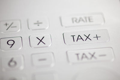 Close-up of computer keyboard