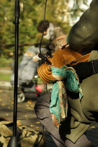 Person holding camera