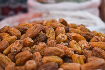 Close-up of breads for sale in market