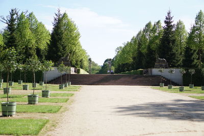View of cemetery against sky