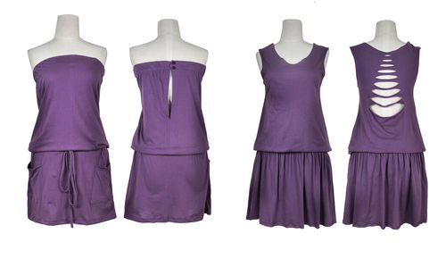 Row of clothes against white background
