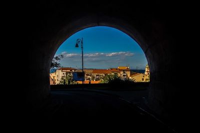 Road leading to building