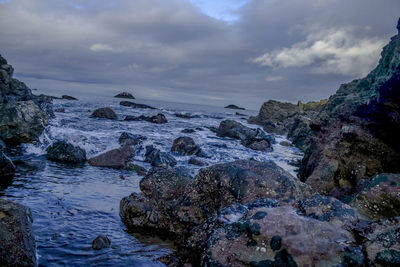 Scenic view of sea against sky