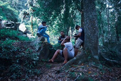 People in the forest