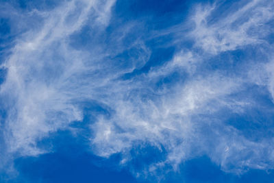 Low angle view of clouds in sky