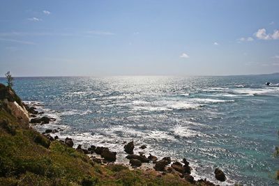 Scenic view of sea against sky