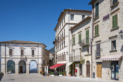 The main square in the historic center of civitella del tronto