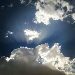 Low angle view of cloudy sky