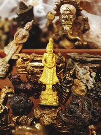 Close-up of buddha statue