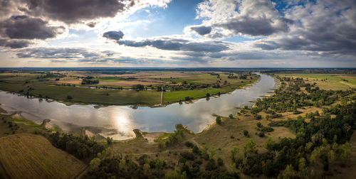 Panoramic shot of land against sky