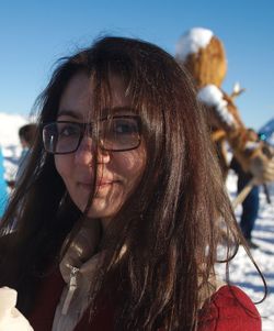 Portrait of woman smiling