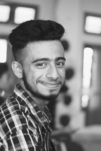 Portrait of smiling young man
