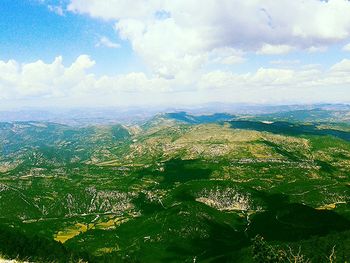 Aerial view of landscape