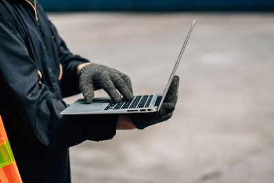 Man using mobile phone