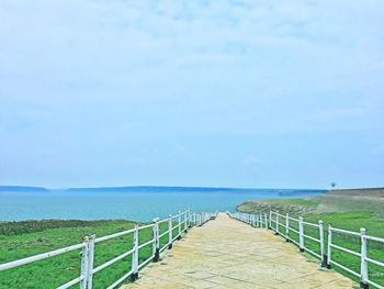 Footpath leading towards sea